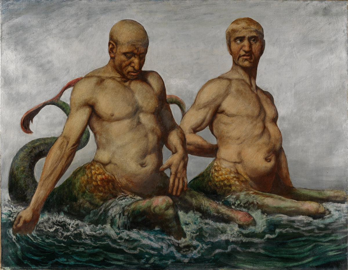 Hans Thoma - Meermänner (1900)