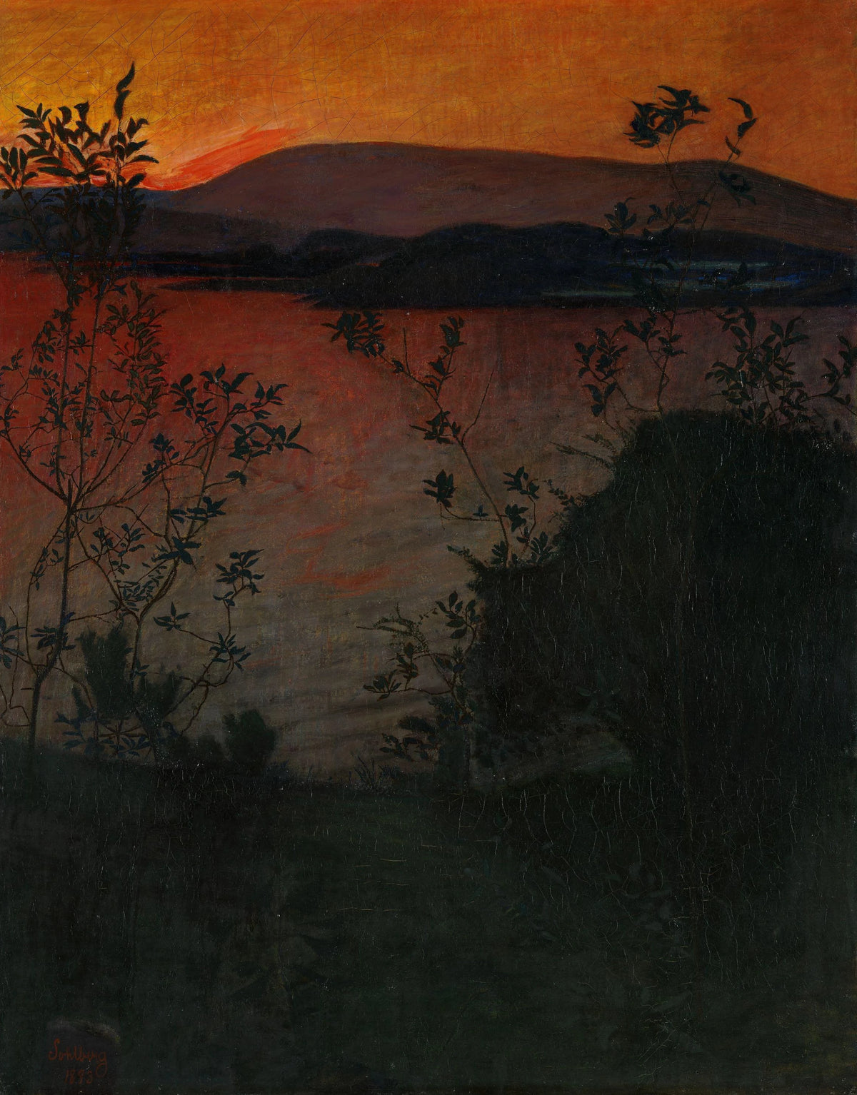 Harald Sohlberg - Evening Glow (1893)