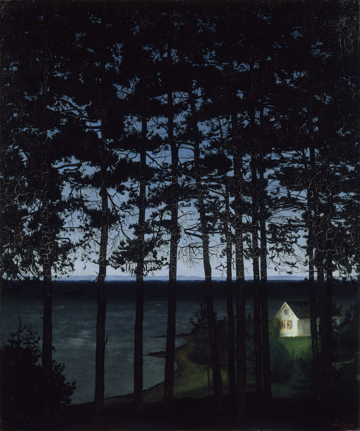Harald Sohlberg - Fisherman's Cottage (1906)