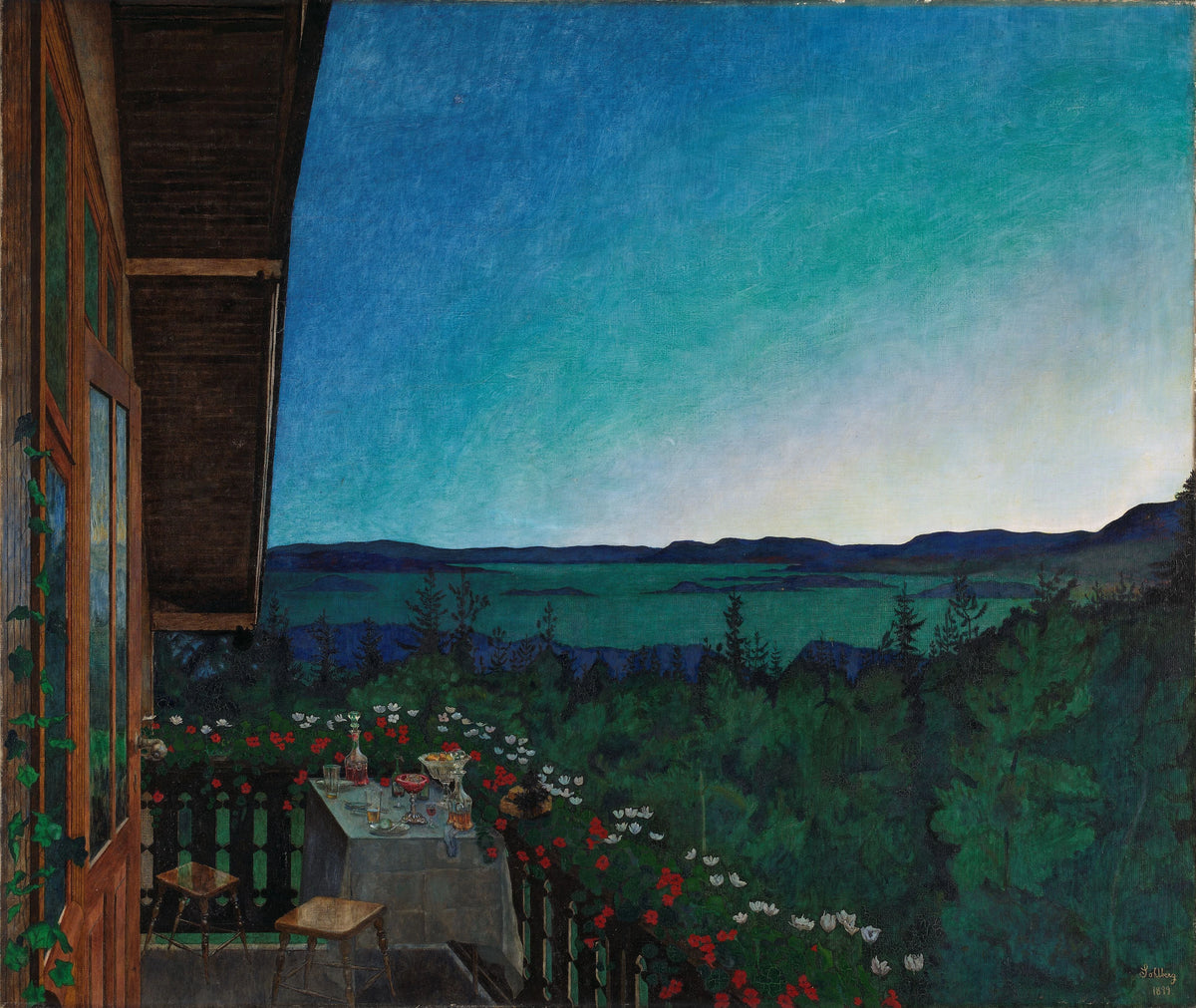 Harald Sohlberg - Summer Night (1899)