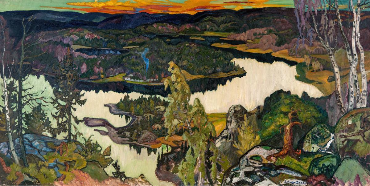 Helmer Osslund - Autumn Evening, Nordingrå (1924)