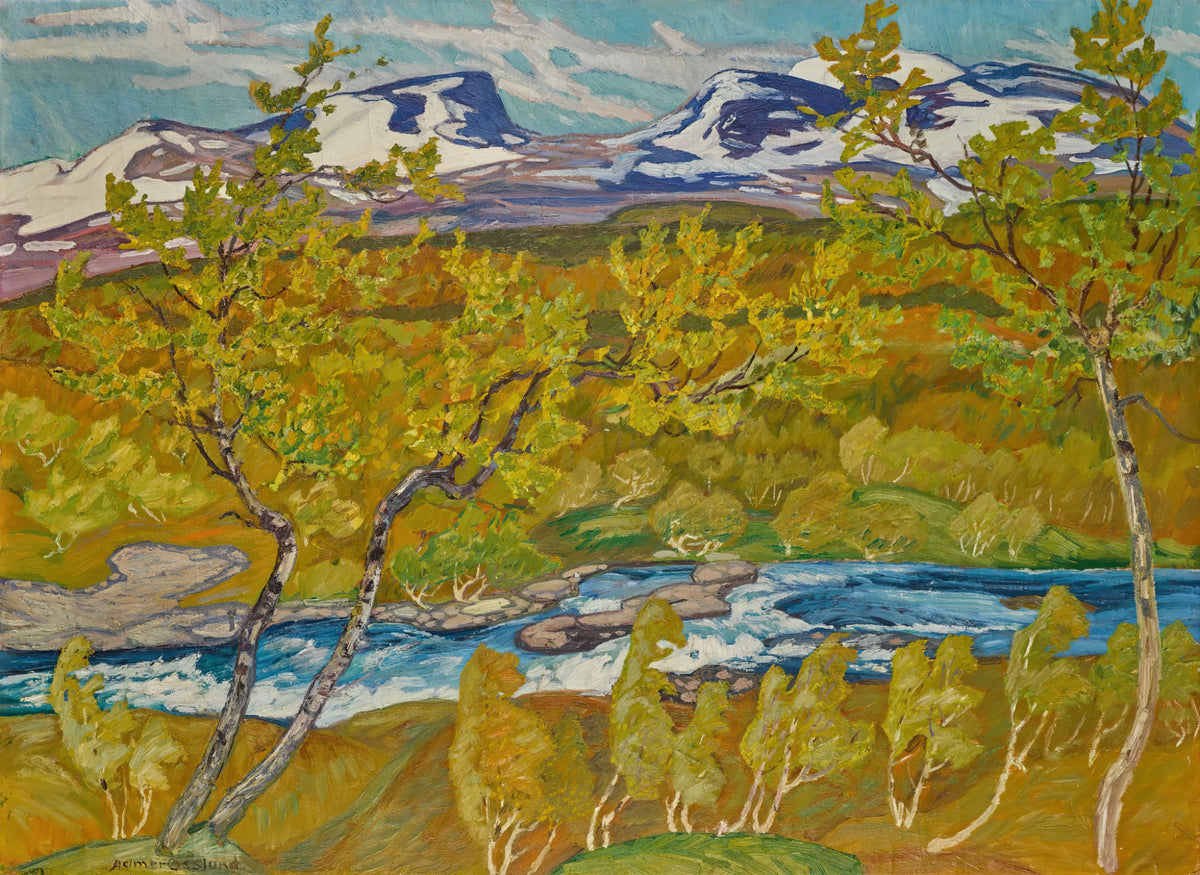 Helmer Osslund - The Lapporten Valley, Lapland