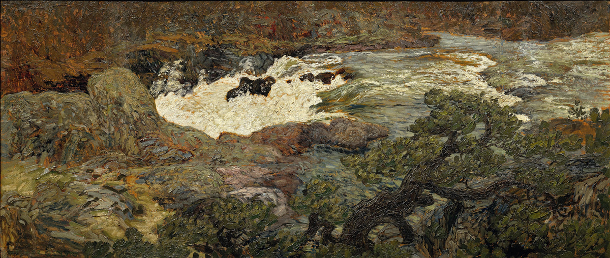 Helmer Osslund - Waterfall, Porjus (1915)