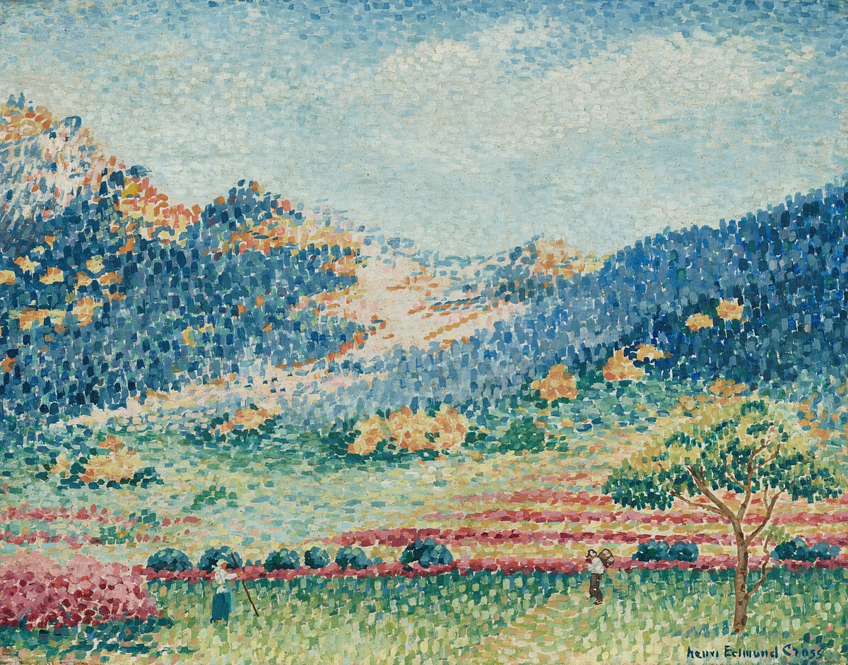 Henri-Edmond Cross - Paysage avec les petites montagnes mauresques (1909)