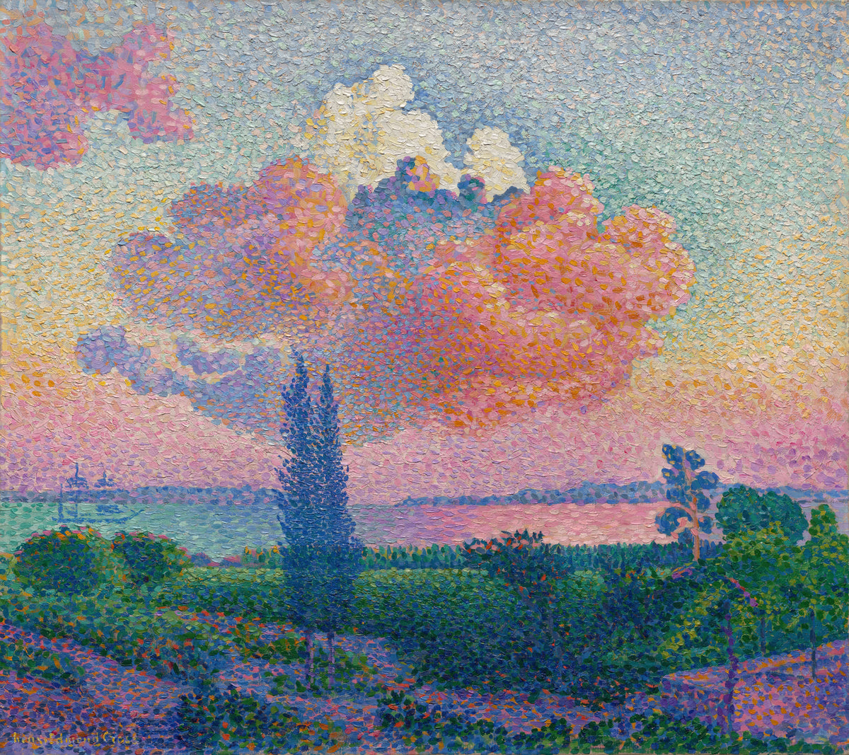 Henri-Edmond Cross - The Pink Cloud (circa 1896)