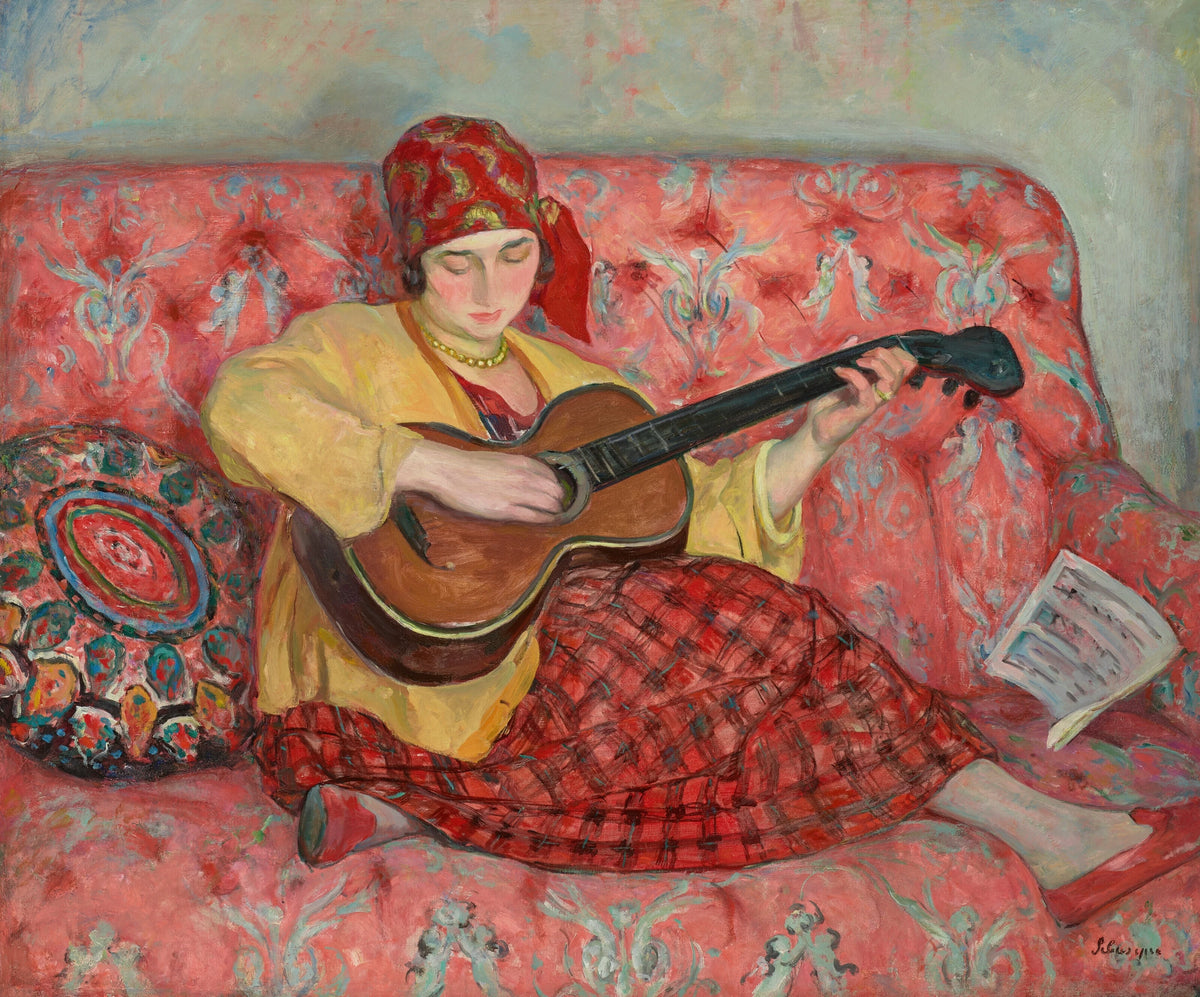 Henri Lebasque - Nono à la guitare (1923)