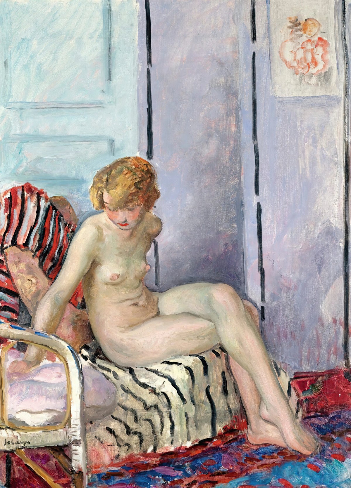 Henri Lebasque - Nu Assis (1936)