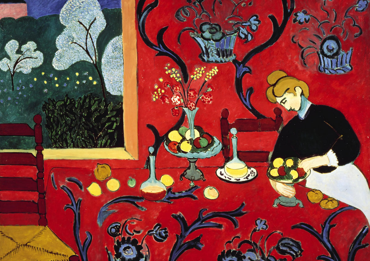 Henri Matisse - The Dessert: Harmony in Red (1908)