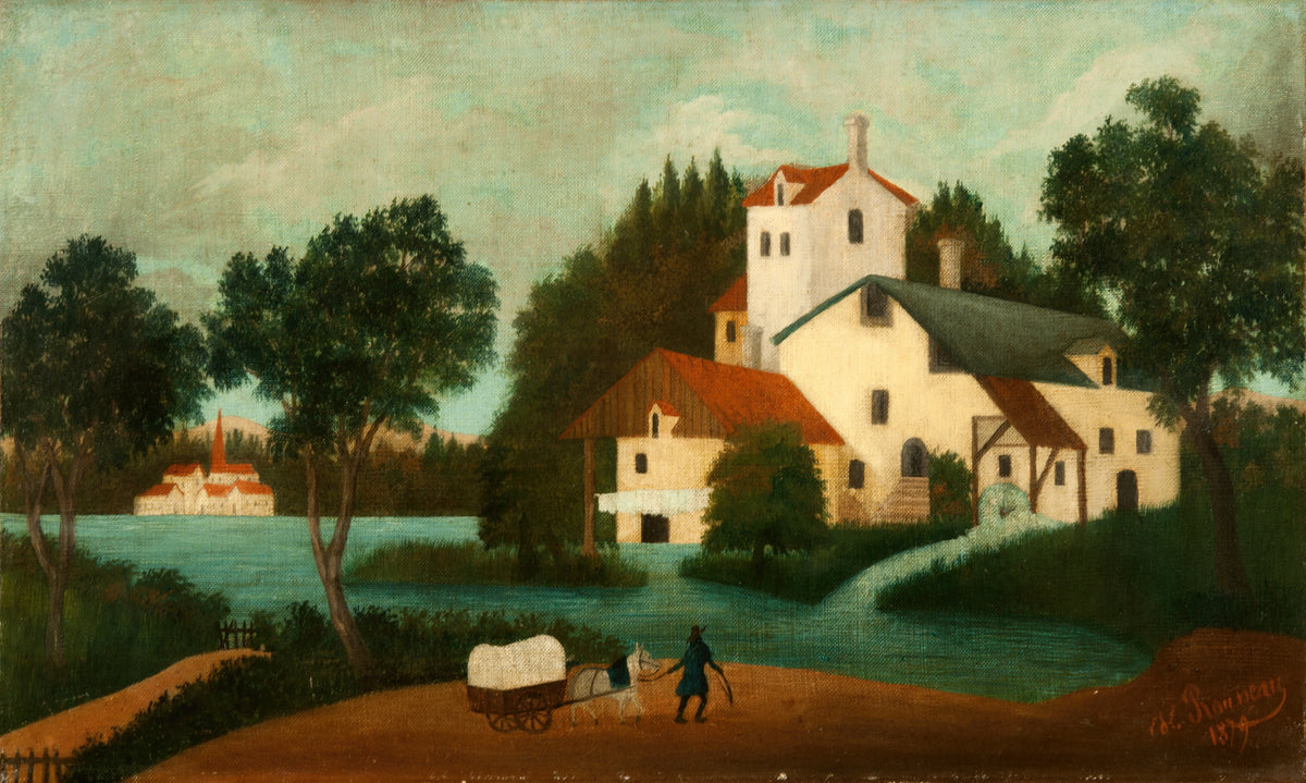 Henri Rousseau - Landscape with Watermill (1879)