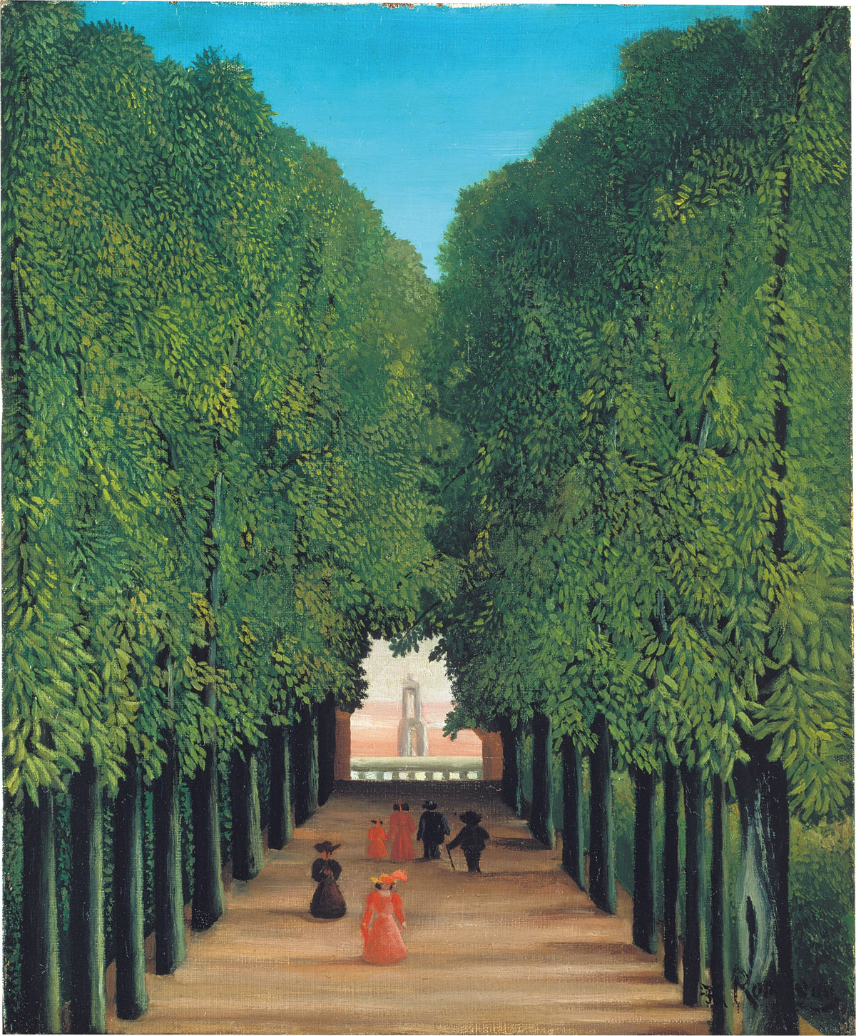 Henri Rousseau - The Avenue in Saint-Cloud Park (circa 1908)
