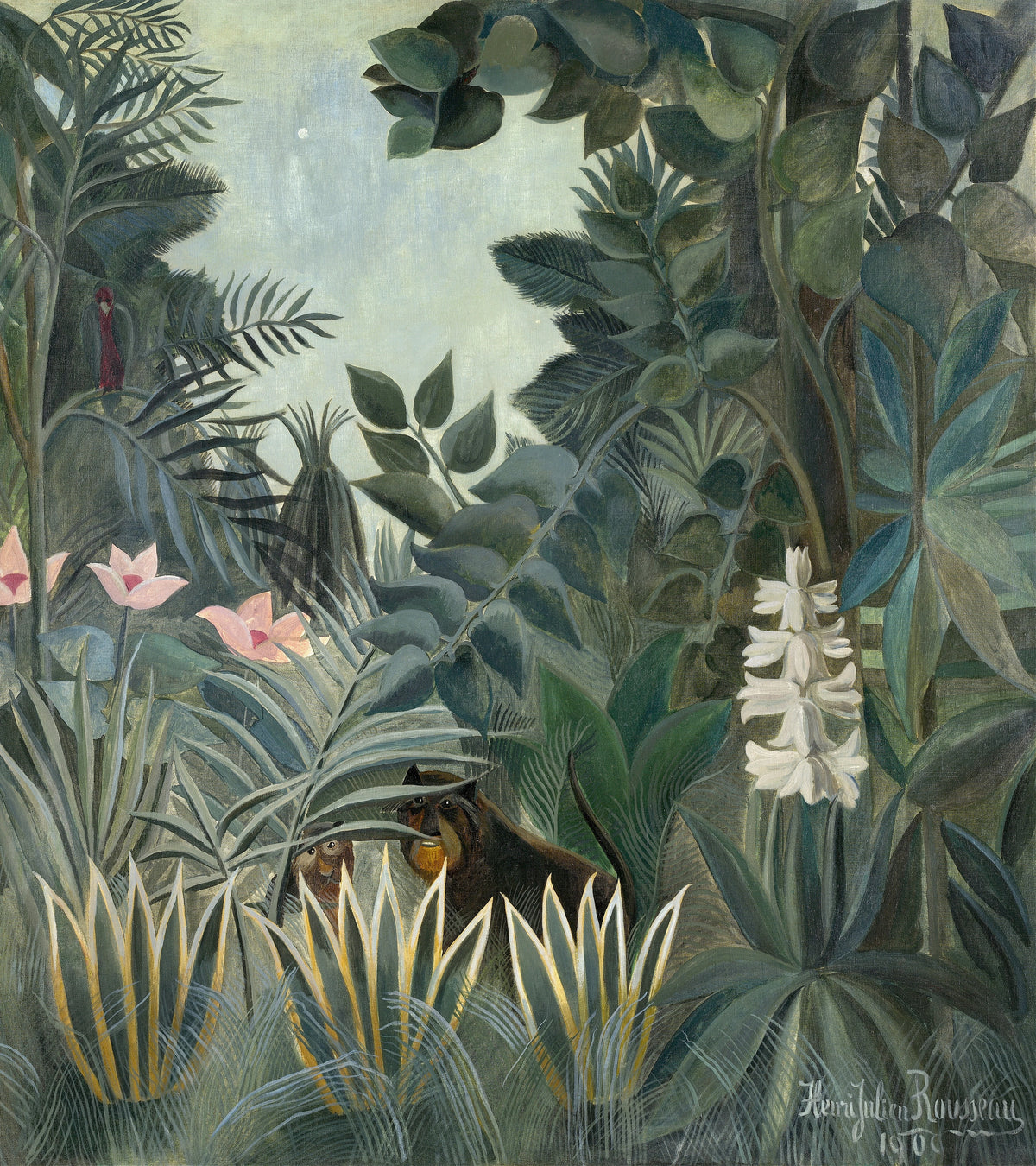 Henri Rousseau - The Equatorial Jungle (1909)
