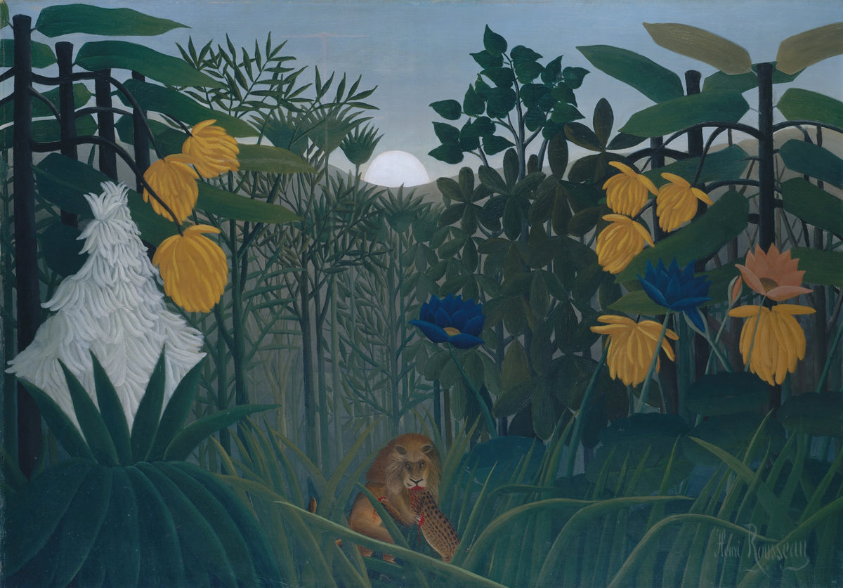 Henri Rousseau - The Repast of the Lion (circa 1907)