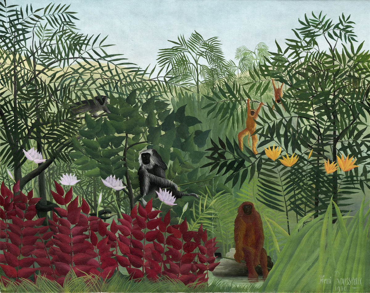 Henri Rousseau - Tropical Forest with Monkeys (1910)