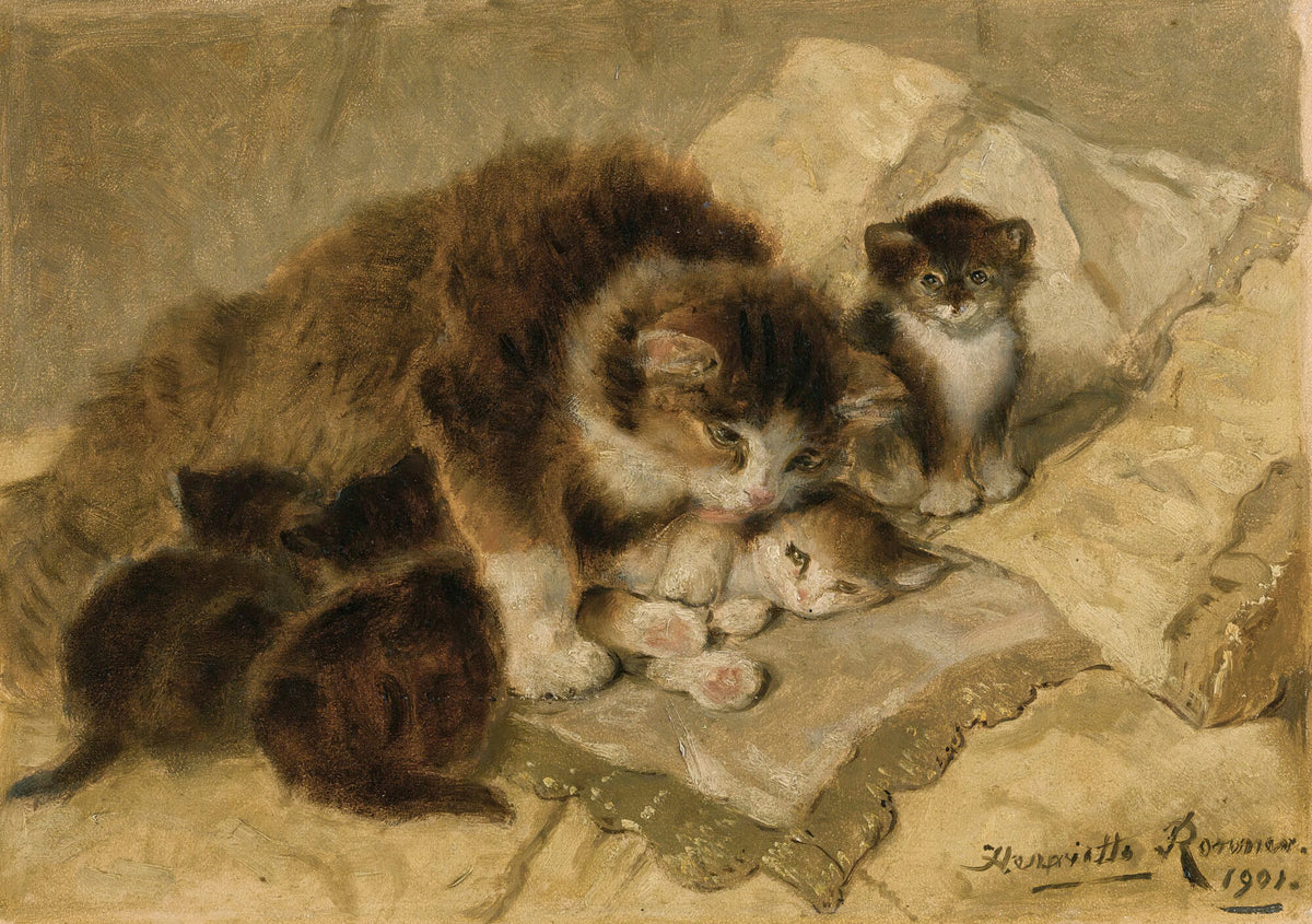 Henriëtte Ronner-Knip - Mother's Pride (1901)