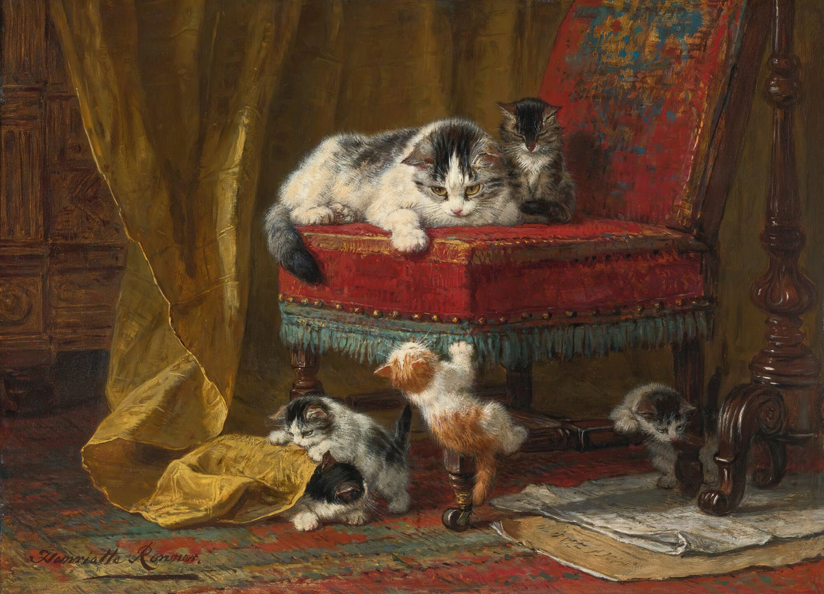Henriëtte Ronner-Knip - Mother's Pride