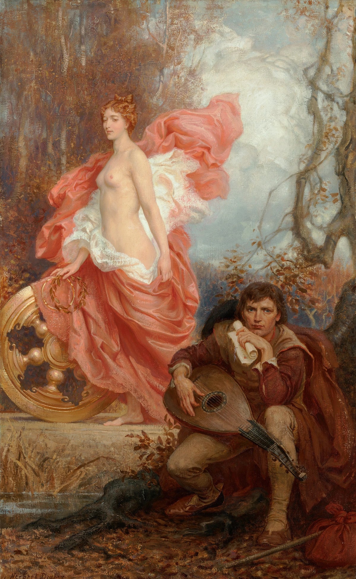 Herbert James Draper - Art and the Jade (1906)