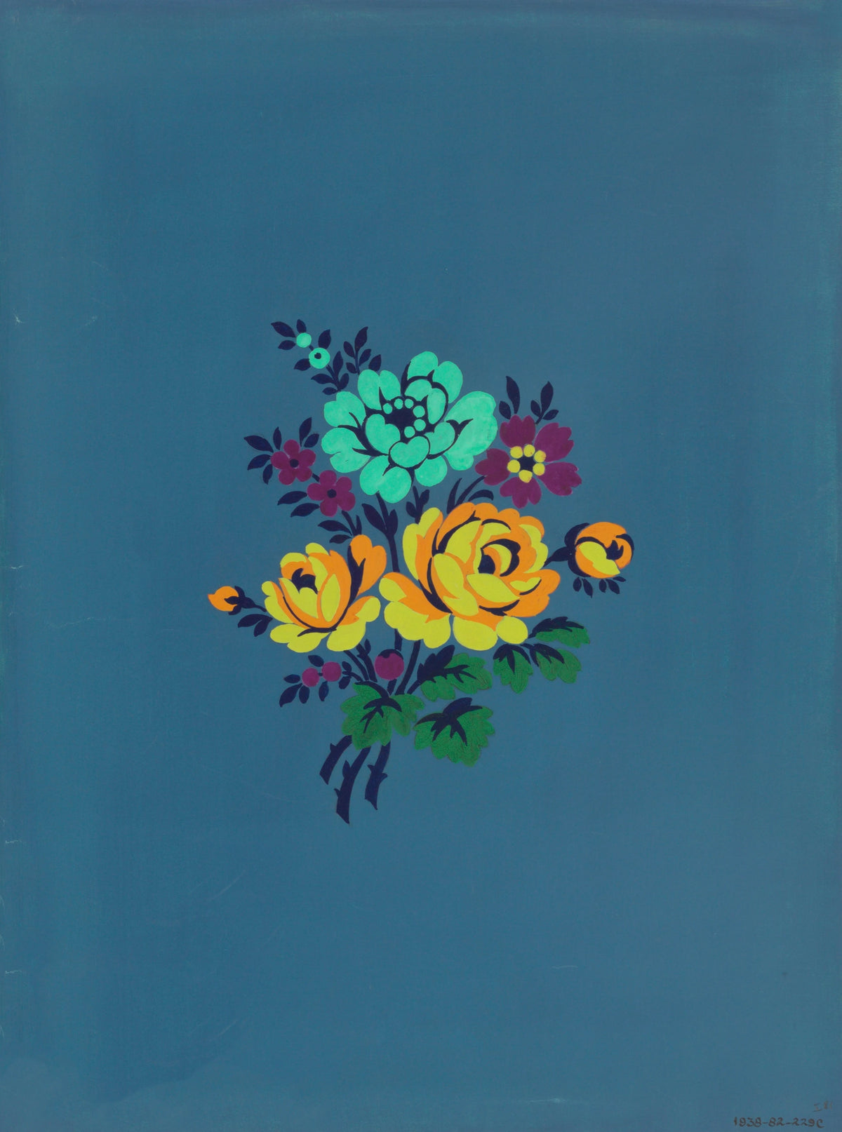 Herman A. Elsberg - Polychrome floral group III (1915)