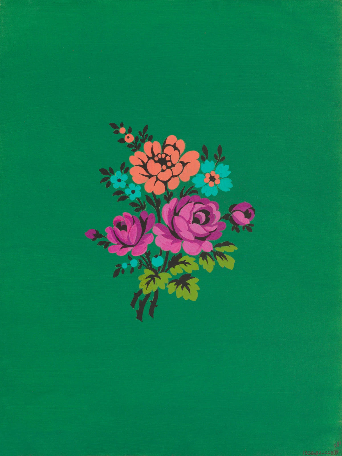 Herman A. Elsberg - Polychrome floral group IV (1915)