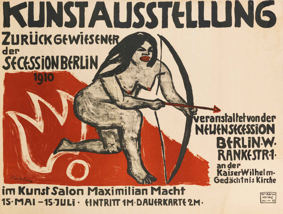 Hermann Max Pechstein - Kunstausstellung Zurückgewiesener der Secession Berlin (1910)
