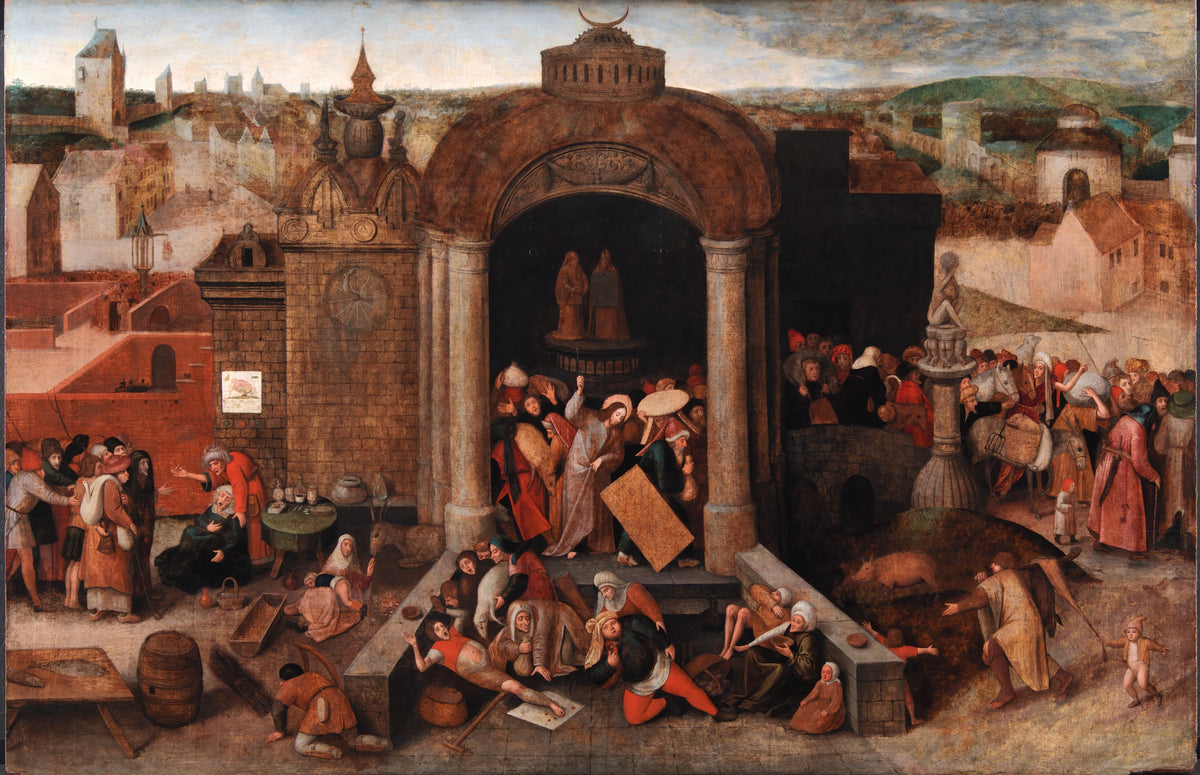 Hieronymus Bosch - Christ Driving the Traders from the Temple (1570-1670)