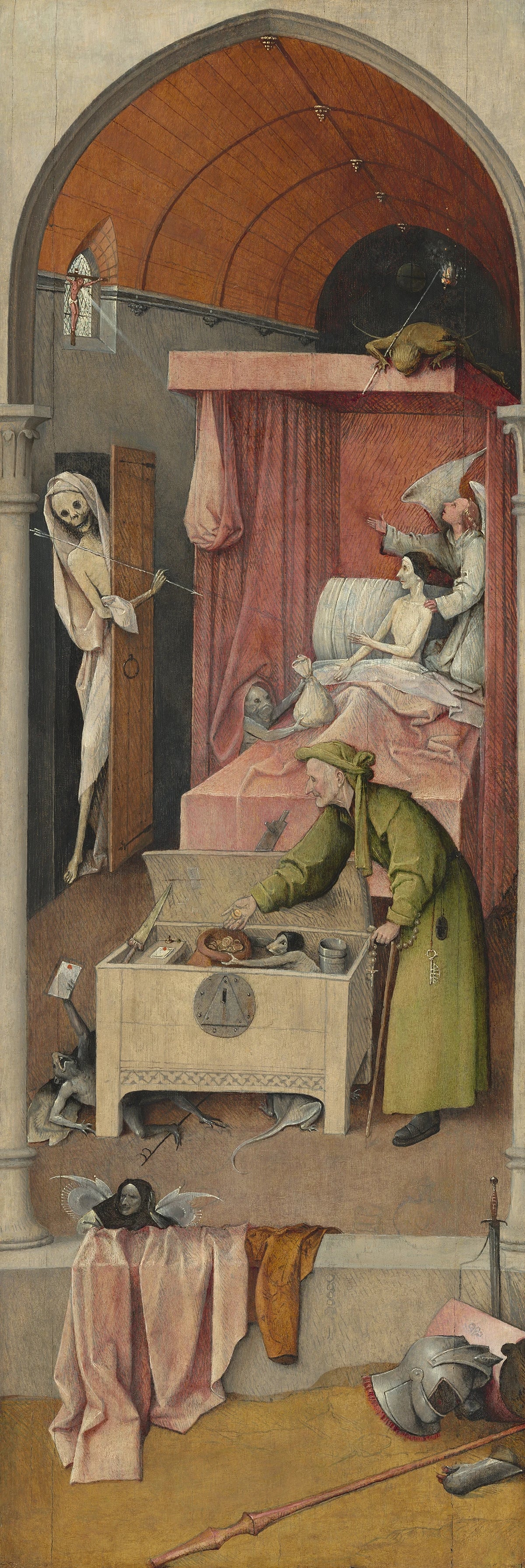 Hieronymus Bosch - Death and the Miser (circa 1485-1490)