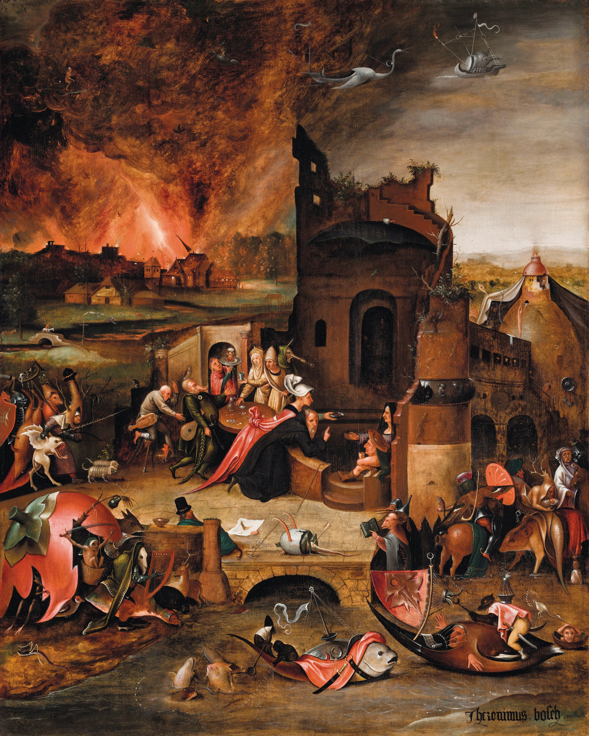 Hieronymus Bosch - The Temptation of Saint Anthony the Great