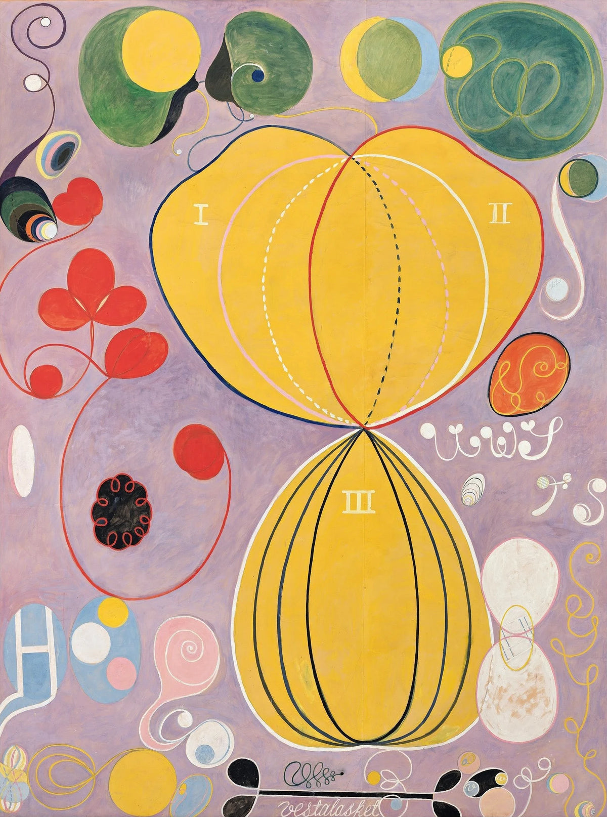 Hilma af Klint - Group IV, No. 7, The Ten Largest, Adulthood (1907)