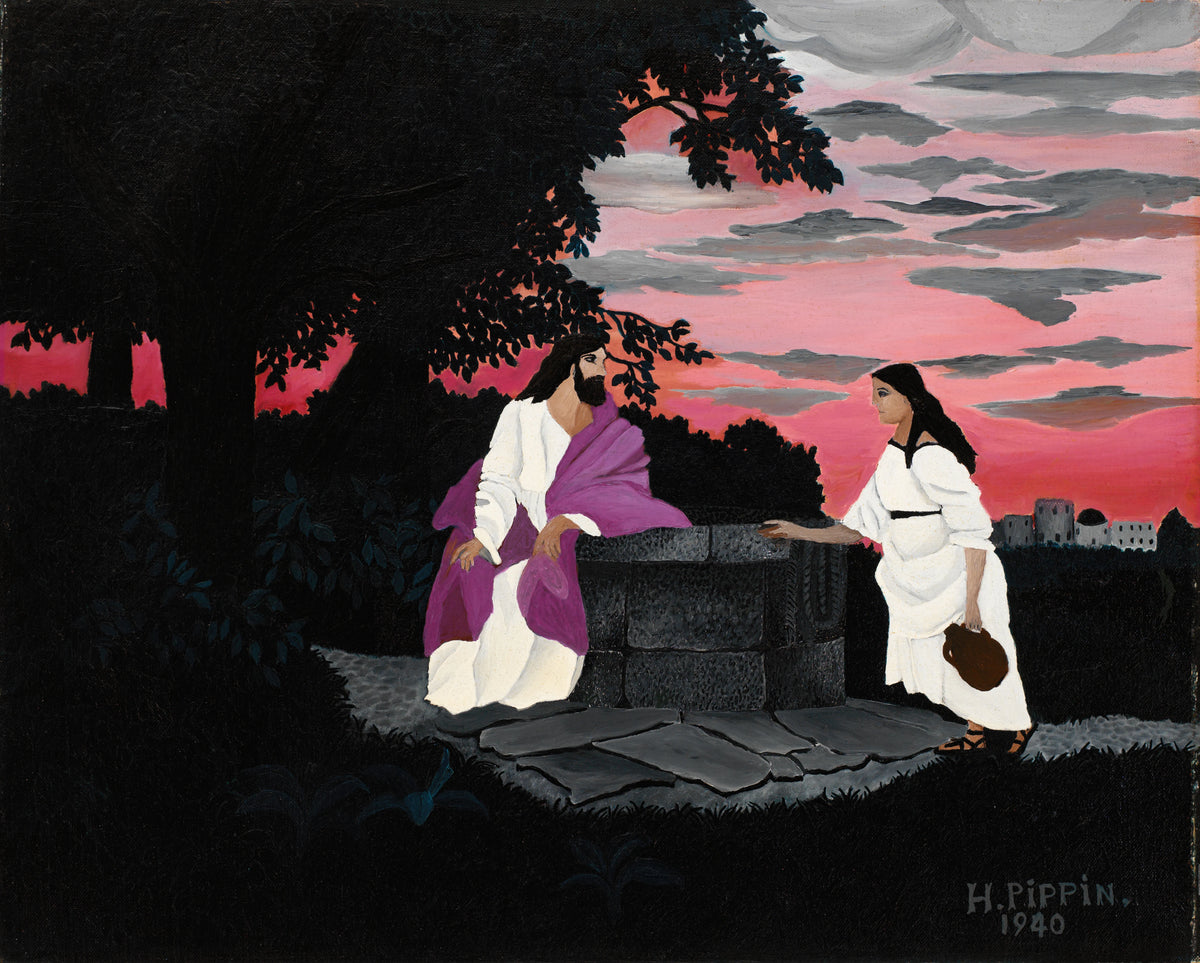 Horace Pippin - Christ and the Woman of Samaria (1940)