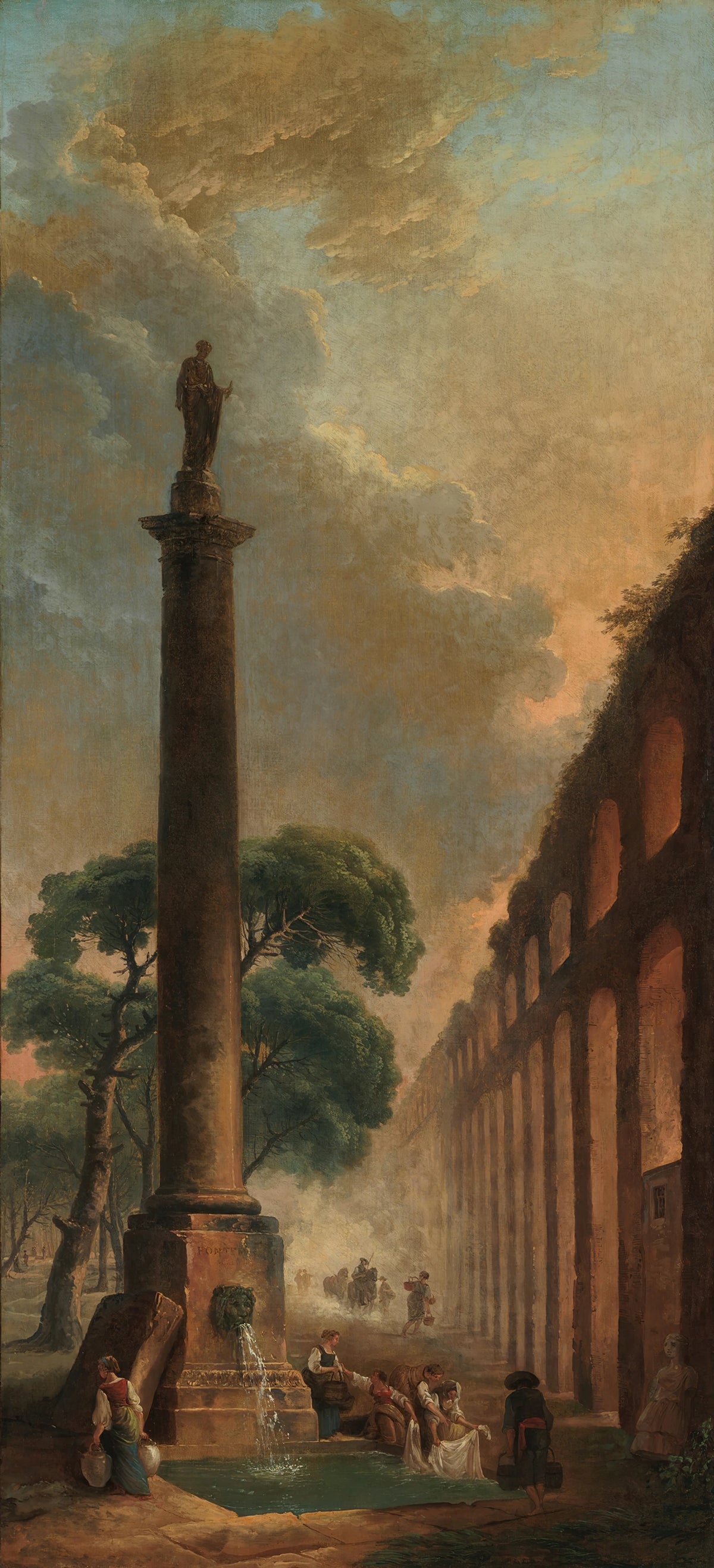 Hubert Robert - The Fountain