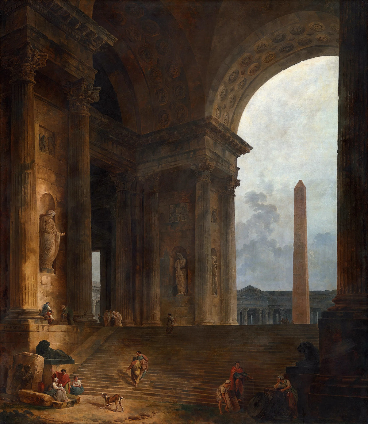 Hubert Robert - The Obelisk (1787)