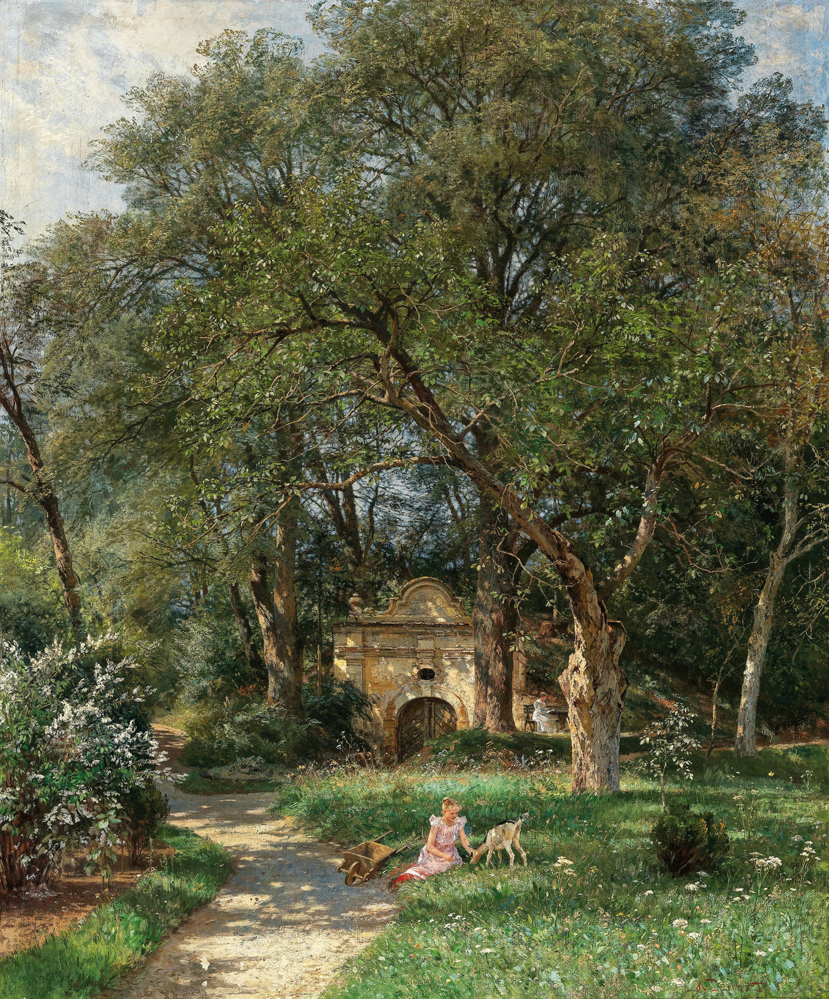 Hugo Darnaut - In the Castle Park (1893)