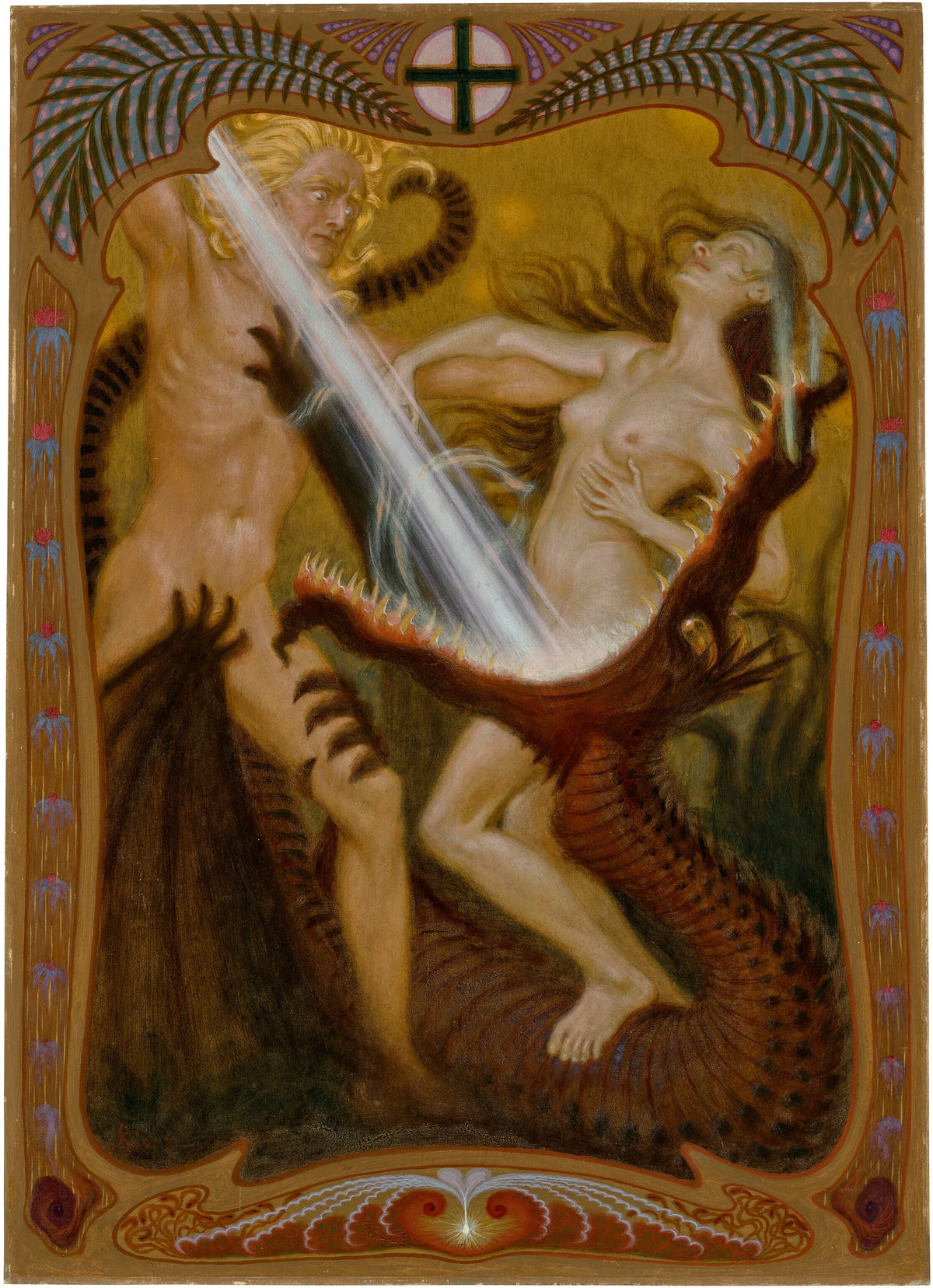 Hugo Höppener (Fidus) - St. George and the Dragon (1909-1910)