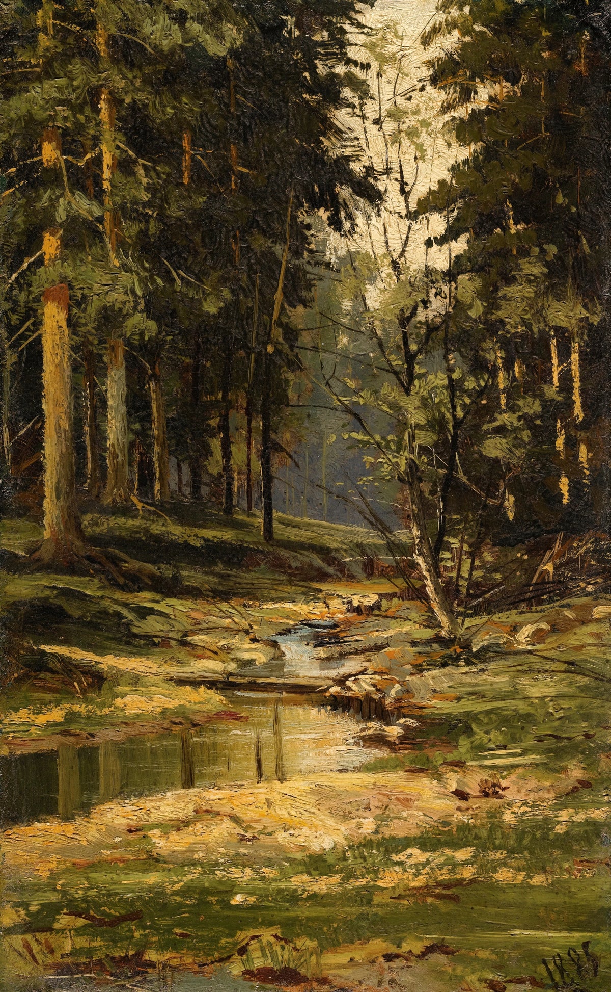 Ivan Ivanovich Shishkin - Forest Brook (1885)