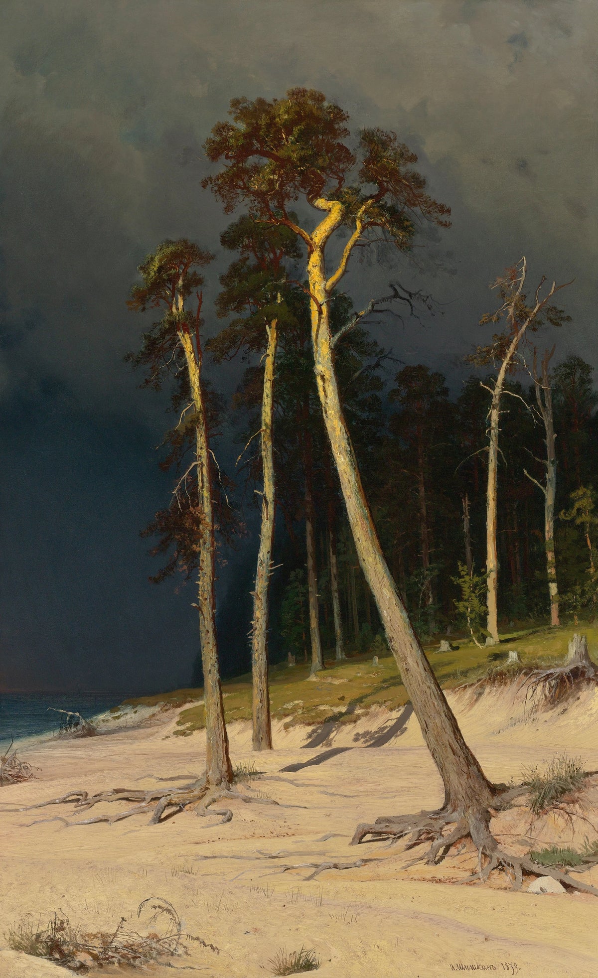Ivan Ivanovich Shishkin - Sandy Coastline (1879)