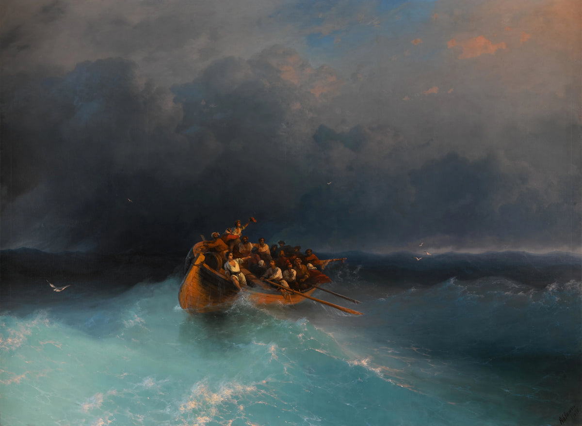 Ivan Konstantinovich Aivazovsky - The Survivors (1878)
