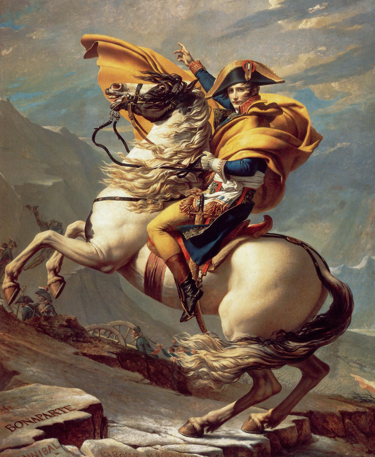 Jacques Louis David - Napoleon Crossing The Alps (1800)