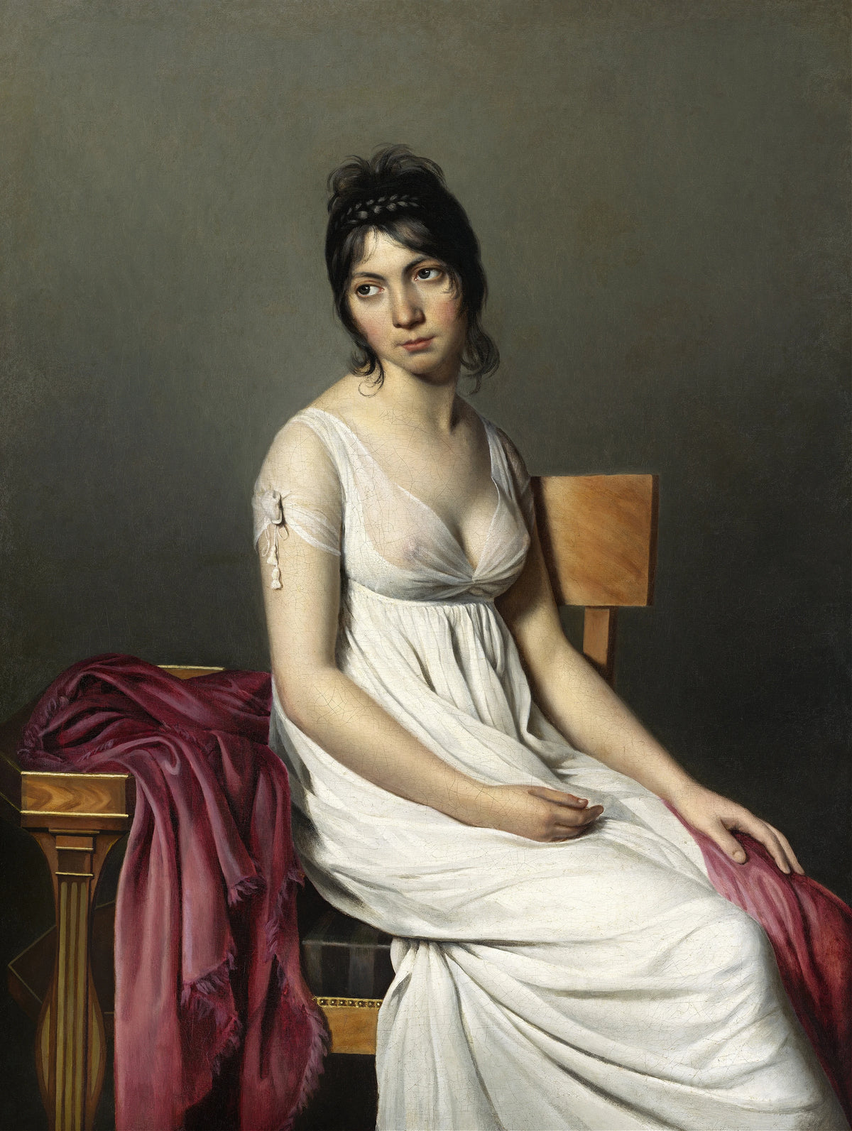 Jacques Louis David - Portrait of a Young Woman in White (circa 1798)