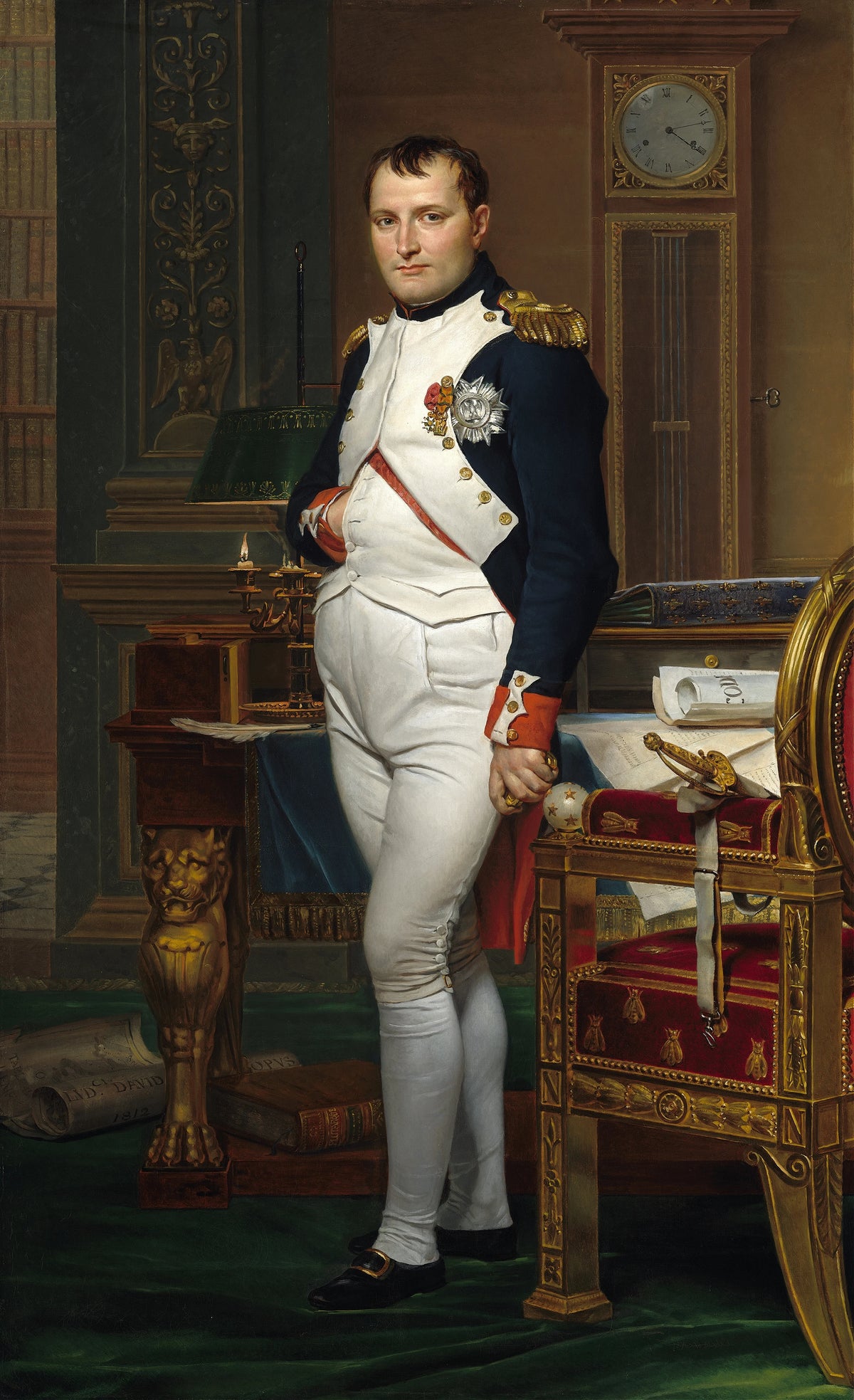 Jacques Louis David - The Emperor Napoleon in His Study at the Tuileries (1812)