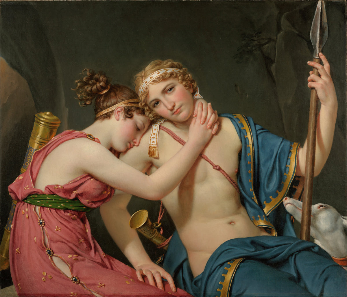 Jacques Louis David - The Farewell Of Telemachus And Eucharis (1818)