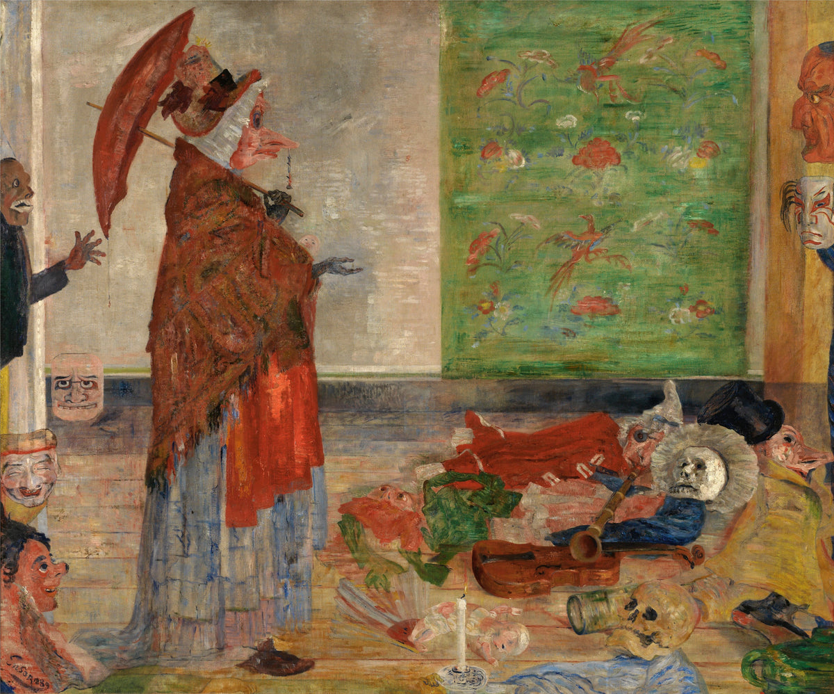 James Ensor - Astonishment of the Mask Wouse (1889)