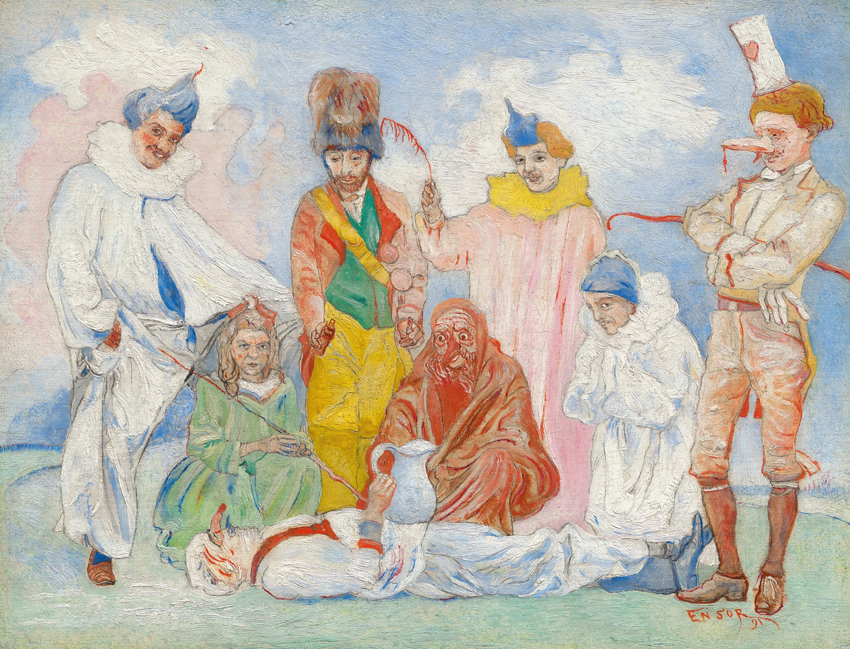 James Ensor - Baptême des masques (1891)