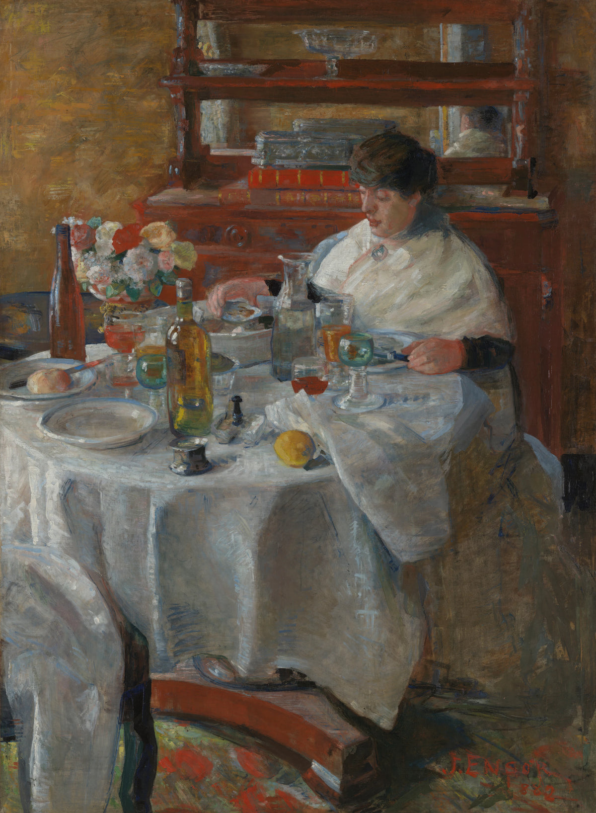 James Ensor - The Oyster Eater (1882)