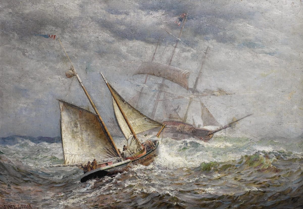 James Gale Tyler - American Ships Meet at Sea (1903)