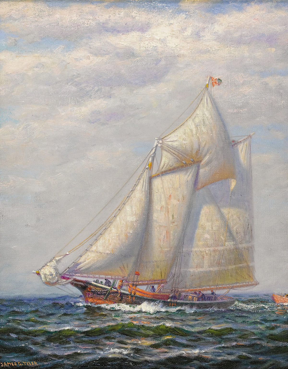 James Gale Tyler - Vessel at Sea (circa 1925)