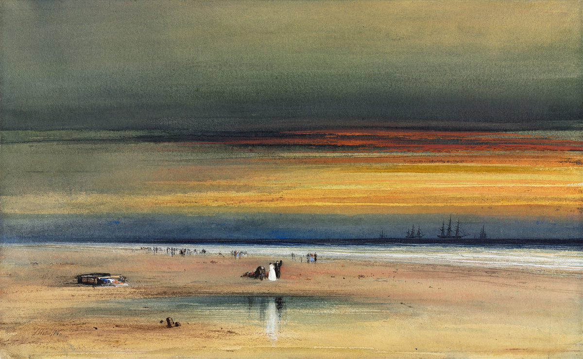 James Hamilton - Beach Scene at Sunset (circa 1865-1870)