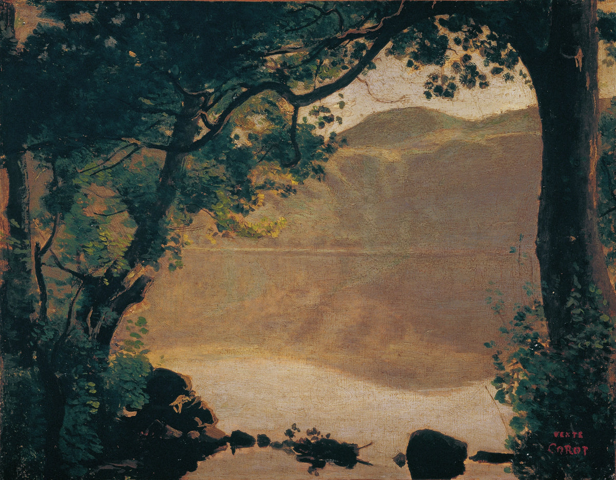 Jean-Baptiste-Camille Corot - Der Nemisee (1843)
