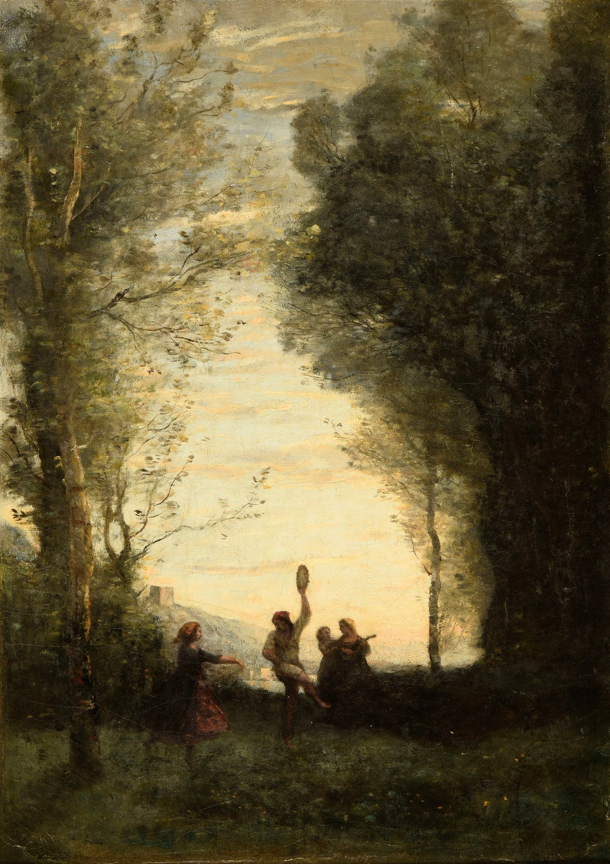 Jean-Baptiste-Camille Corot - La Danse italienne (1865-1870)
