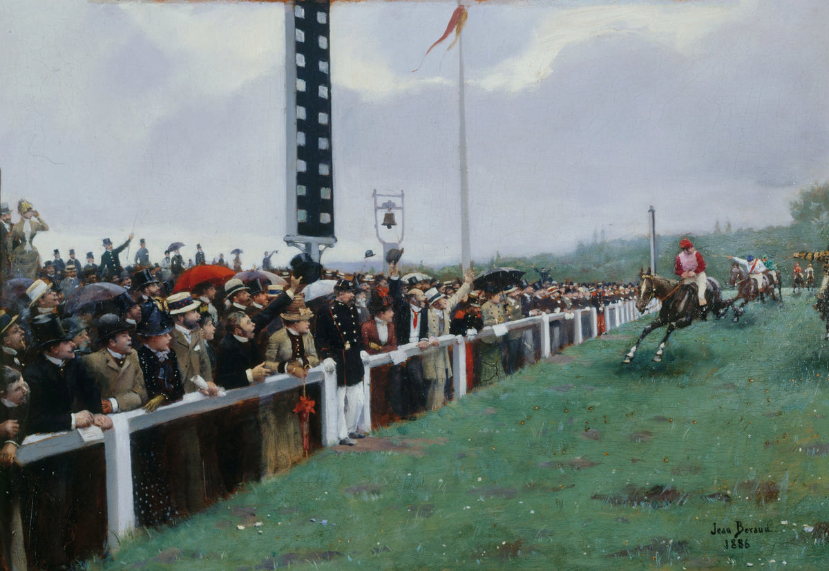 Jean Béraud - Courses à Longchamp ; l'arrivée au poteau (1886)