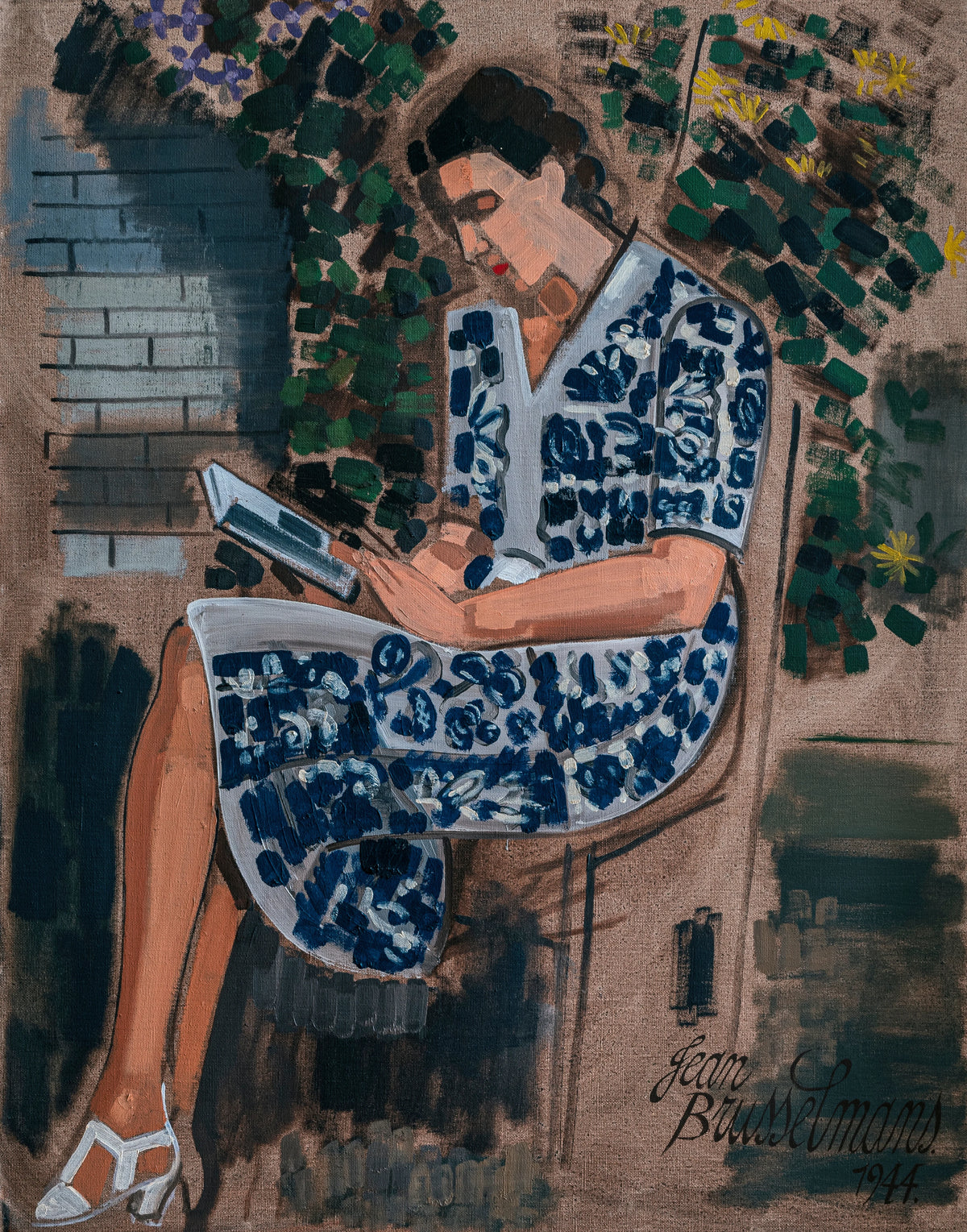 Jean Brusselmans - Jeune femme, lisant (1944)