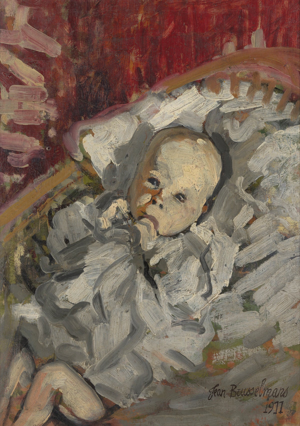 Jean Brusselmans - Kind in de wieg (1911)